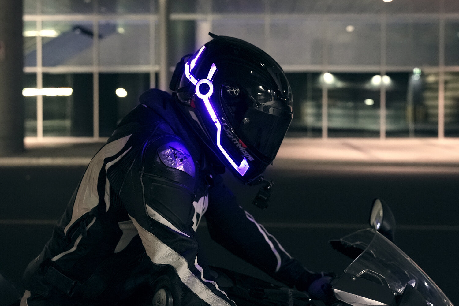 Night riding led light helmet deals